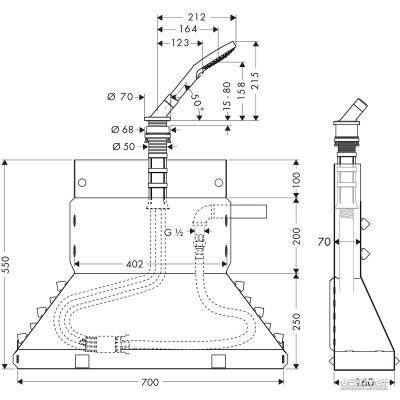 Будкрам купити Secuflex Комплект ручного душа на борт ванни Secuflex Комплект ручного душа на борт ванни 2