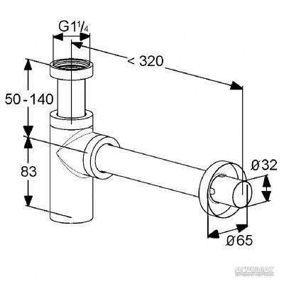 Будкрам купити Design Сифон д/раковини Design Сифон д/раковини 2