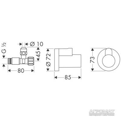 Будкрам купити Вентиль кутовий Вентиль кутовий 2