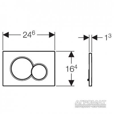 Будкрам купити Sigma01 клавіша, хром/мат. Sigma01 клавіша, хром/мат. 2