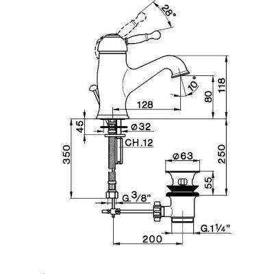Будкрам купити Charlestone Змішувач д/раковини, золото Charlestone Змішувач д/раковини, золото 2
