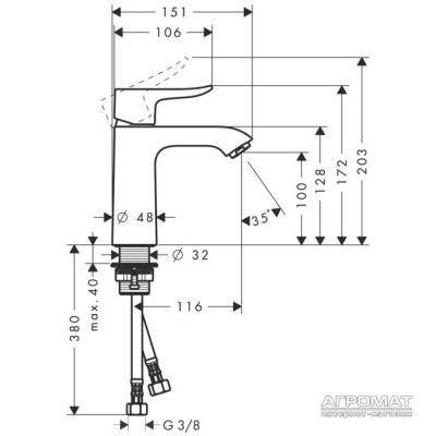 Будкрам купить Metris 4590 Смеситель для раковины Metris 4590 Смеситель для раковины 2