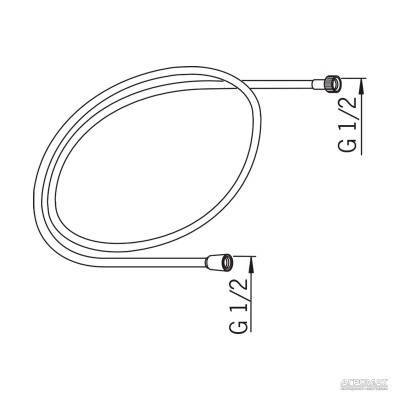 Будкрам купить ORAS Шланг 1,5 m хром ORAS Шланг 1,5 m хром 2