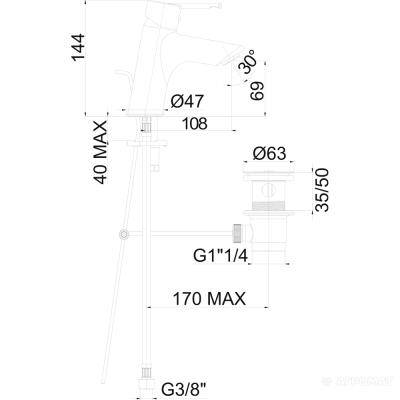 Будкрам купити MITO Змішувач д/раковини з дон.кл. MITO Змішувач д/раковини з дон.кл. 2