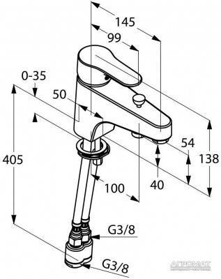 Будкрам купити Objekta Змішувач д/ванни, врізний Objekta Змішувач д/ванни, врізний 2