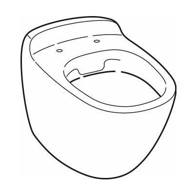 Будкрам купить Citterio Унитаз напольный Rimfree, 6 л, горизонтальный выпуск, белый KeraTect Citterio Унитаз напольный Rimfree, 6 л, горизонтальный выпуск, белый KeraTect 2