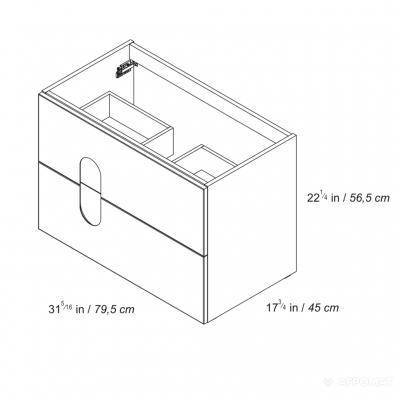 Будкрам купити (120887) SWIFT Тумба 80 - біла (120887) SWIFT Тумба 80 - біла 2