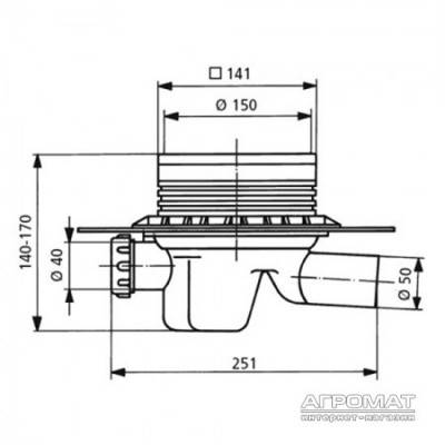 Будкрам купити 4000300 SANIT трап DN50 4000300 SANIT трап DN50 2