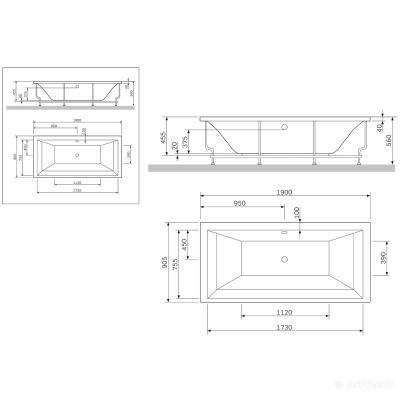 Будкрам купить Admire Ванна 190x90 A0 Admire Ванна 190x90 A0 2