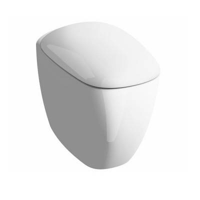 Будкрам купить Citterio Унитаз напольный Rimfree, 6 л, горизонтальный выпуск, белый KeraTect