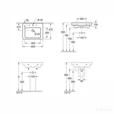 Будкрам купить SUBWAY 2.0. Раковина 60см SUBWAY 2.0. Раковина 60см 2