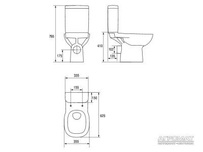 Будкрам купити FACILE 010 3/6л  Компакт 62 + кришка дюропл. FACILE 010 3/6л  Компакт 62 + кришка дюропл. 2
