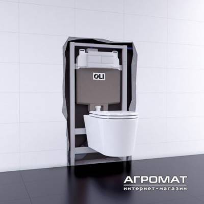 Будкрам купить Oli74 Slim комплект инстал. для унитаза 4в1,с белой клавишей(1уп) Oli74 Slim комплект инстал. для унитаза 4в1,с белой клавишей(1уп) 2