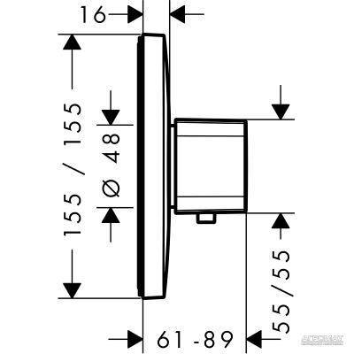 Будкрам купити Ecostat E Highflow Зовнішня частина термостата Ecostat E Highflow Зовнішня частина термостата 2