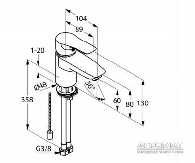 Будкрам купить Tercio New Смеситель для раковины Tercio New Смеситель для раковины 2