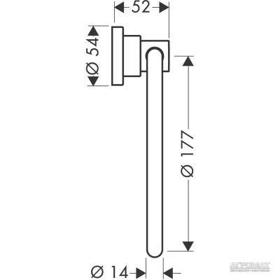 Будкрам купити Citterio Тримач-кільце д/рушника Citterio Тримач-кільце д/рушника 2