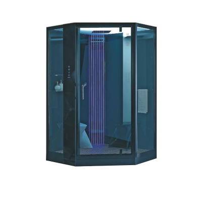 Будкрам купити SOUL Бокс паровий 1300х1300х2200 мм, чорний (7 уп), універс., двері праві, 2 сидіння