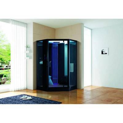 Будкрам купити SOUL Бокс паровий 1300х1300х2200 мм, чорний (7 уп), універс., двері праві, 2 сидіння SOUL Бокс паровий 1300х1300х2200 мм, чорний (7 уп), універс., двері праві, 2 сидіння 2