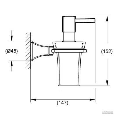 Будкрам купити GRANDERA Дозатор рідкого мила, хром GRANDERA Дозатор рідкого мила, хром 3
