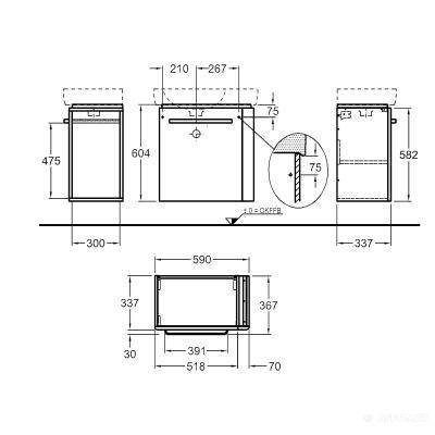 Будкрам купить Renova №1 Comprimo Шкафчик под умывальник, 590х604х222 мм, с держателем для полотенец справа, корпус св.-серый мат/фасад св.серый глянец Renova №1 Comprimo Шкафчик под умывальник, 590х604х222 мм, с держателем для полотенец справа, корпус св.-серый мат/фасад св.серый глянец 2