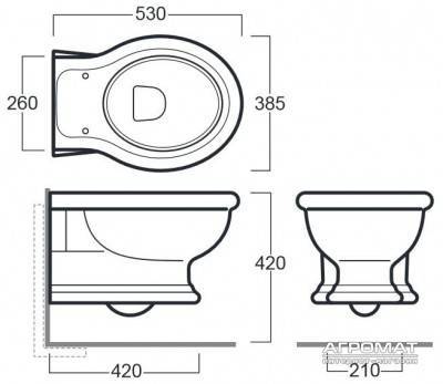 Будкрам купити Lante Унітаз підв., білий Lante Унітаз підв., білий 2