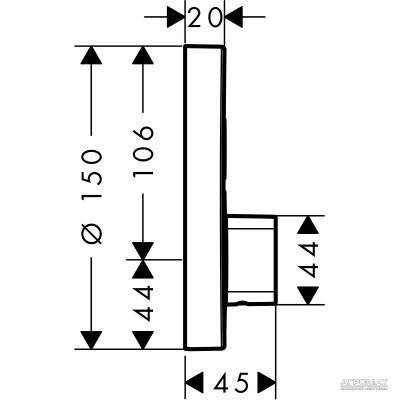 Будкрам купити ShowerSelect S Зовнішня частина змішувача ShowerSelect S Зовнішня частина змішувача 2