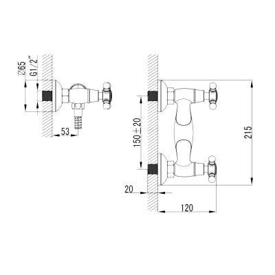 Будкрам купити RETRO 2.0 Змішувач д/душа RETRO 2.0 Змішувач д/душа 2