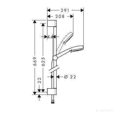 Будкрам купити Crometta 100 Multi/Unica’Croma Душовий набір Crometta 100 Multi/Unica’Croma Душовий набір 2