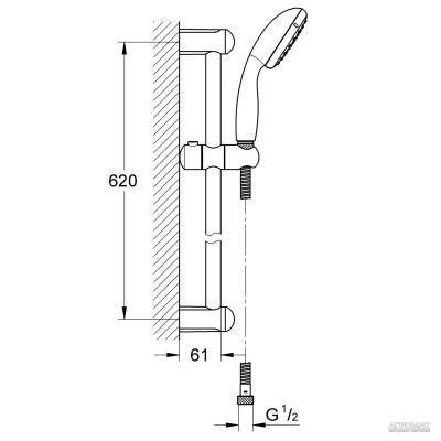 Будкрам купить New Tempesta Classic 100 Душевой набор, 2 режима New Tempesta Classic 100 Душевой набор, 2 режима 3
