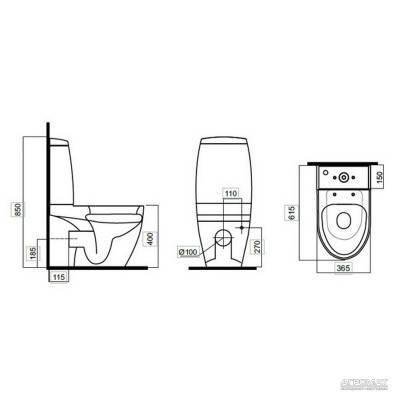 Будкрам купить SPIRIT Унитаз подвесной крышка soft close SPIRIT Унитаз подвесной крышка soft close 2