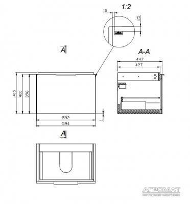 Будкрам купити STILLO Тумба д/раковини COLOUR/COMO 60 STILLO Тумба д/раковини COLOUR/COMO 60 2
