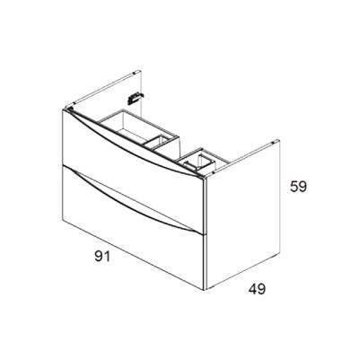 Будкрам купити LOVE Тумба-91, біла LOVE Тумба-91, біла 2