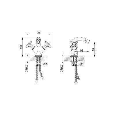 Будкрам купити  SHEFFIELD Змішувач д/біде  SHEFFIELD Змішувач д/біде 2