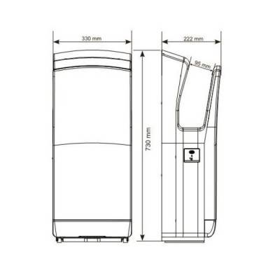 Будкрам купить BLADEFLOW 2 Сушилка для рук, хром матовый BLADEFLOW 2 Сушилка для рук, хром матовый 2