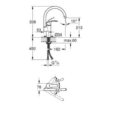Будкрам купить Eurosmart New T Смеситель для кухни Eurosmart New T Смеситель для кухни 2