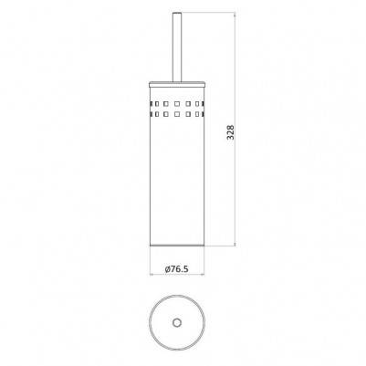 Будкрам купить Щетка для унитаза, хром мат. Щетка для унитаза, хром мат. 2