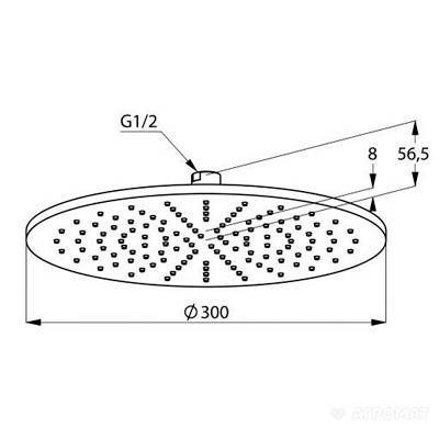 Будкрам купити A-QA Верхній душ-300 A-QA Верхній душ-300 2