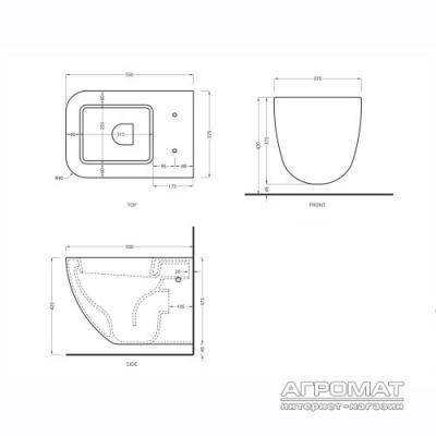 Будкрам купити Shui comfort унітаз підвісний, білий Shui comfort унітаз підвісний, білий 2
