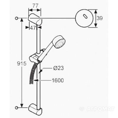 Будкрам купить Zenta 3S white Душевой набор Zenta 3S white Душевой набор 2