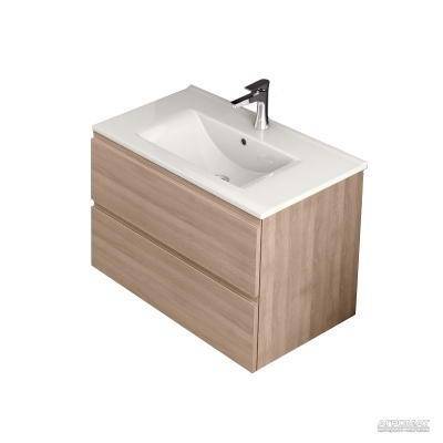 Будкрам купить Uniq тумба с двумя выдвижными ящиками, внутри - дерево, 800x450x520, шпон цвет 947 olmo biondo