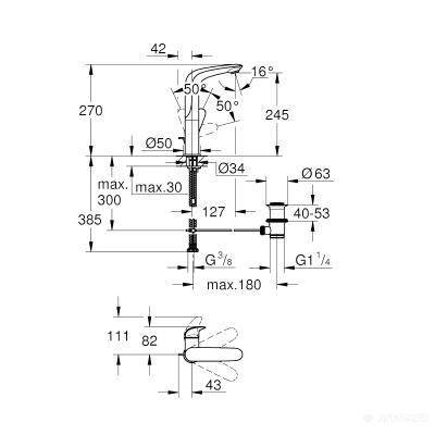 Будкрам купить Eurostyle Solid смеситель для раковины, хром, L-size Eurostyle Solid смеситель для раковины, хром, L-size 2