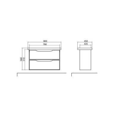 Будкрам купити ВЕНЕЦІЯ Тумба підвісна з раковиною-80 Сіті, біла ВЕНЕЦІЯ Тумба підвісна з раковиною-80 Сіті, біла 4