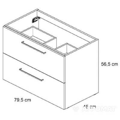 Будкрам купити EASY Тумба-80, Sandy Walnut EASY Тумба-80, Sandy Walnut 2