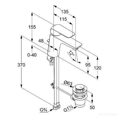 Будкрам купити Ameo 75 Змішувач д/раковини з д/к Ameo 75 Змішувач д/раковини з д/к 3