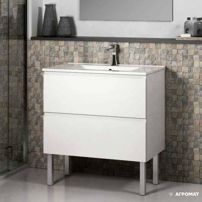 Будкрам купити EUROPA 80 Тумба з раковиною підвісна, колір - білий (2пак) EUROPA 80 Тумба з раковиною підвісна, колір - білий (2пак) 2