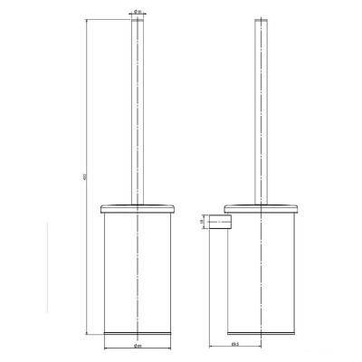 Будкрам купить STYLE Щетка для унитаза настенная с телескопической ручкой, хром STYLE Щетка для унитаза настенная с телескопической ручкой, хром 2