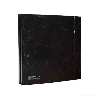 Будкрам купити SILENT-100 CZ MARBLE BLACK DESIGN - 4C (230V 50) Витяжний вентилятор, колір чорний мармур,4 декоративних накладки