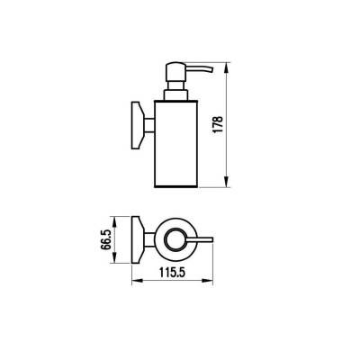Будкрам купити 6848 MILANO Дозатор д/рідкого мила 6848 MILANO Дозатор д/рідкого мила 2