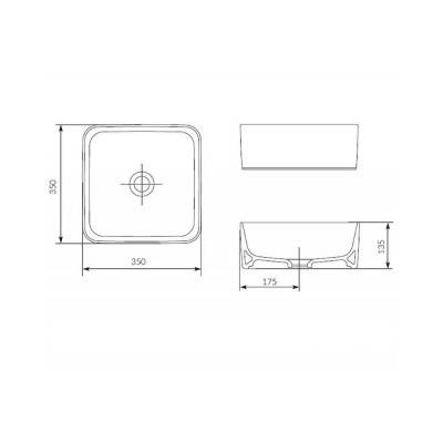 Будкрам купить CREA 35 Раковина на столешницу CREA 35 Раковина на столешницу 3