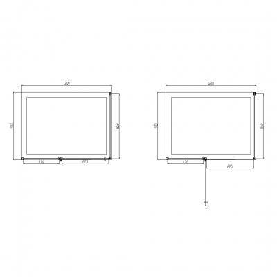 Будкрам купити CREO Кабіна душова, прямок., 120х90, без піддона, скло прозоре CREO Кабіна душова, прямок., 120х90, без піддона, скло прозоре 2